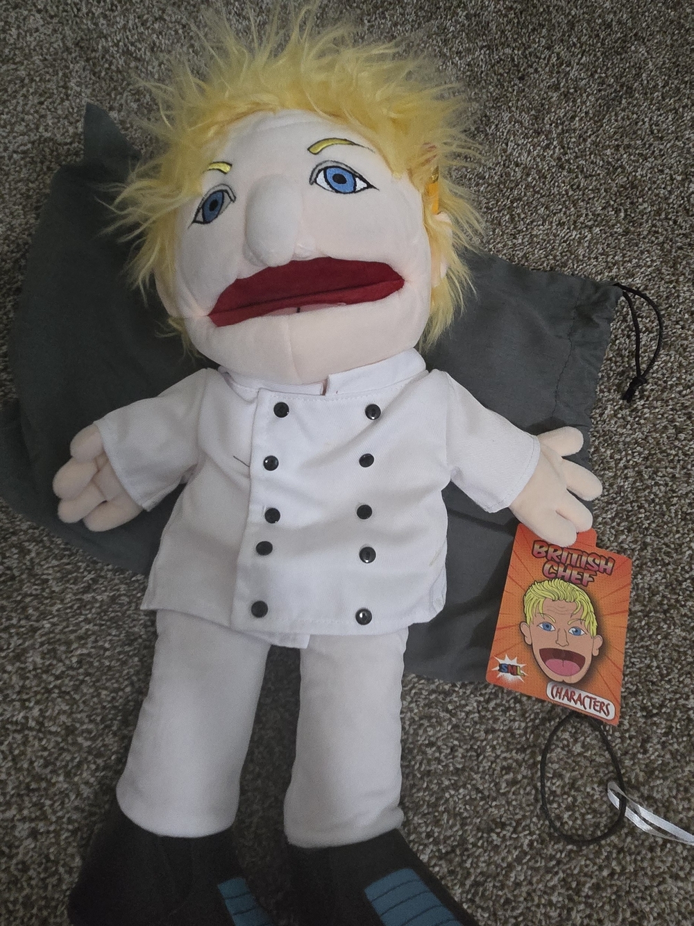 SML puppet Blonde Chef Puppet Plush Toy -
